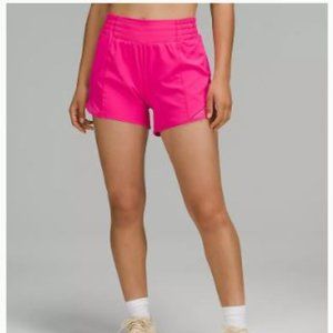Lululemon Sonic Pink Hotty Hot High-Rise Lined Short 4"